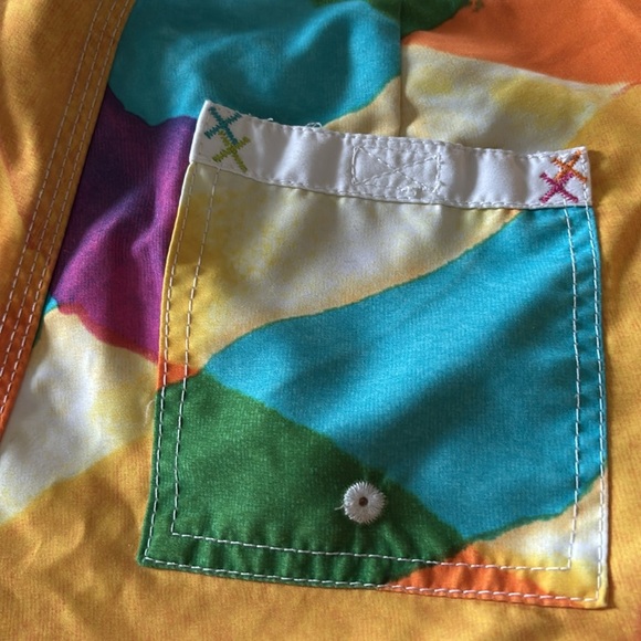 ROXY Tie Dye Surf Swim Board Shorts Jr Sz 1 Colorful Beach Summer Paddleboard - Picture 6 of 6